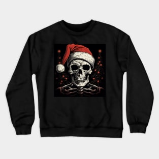 skeleton santa Crewneck Sweatshirt